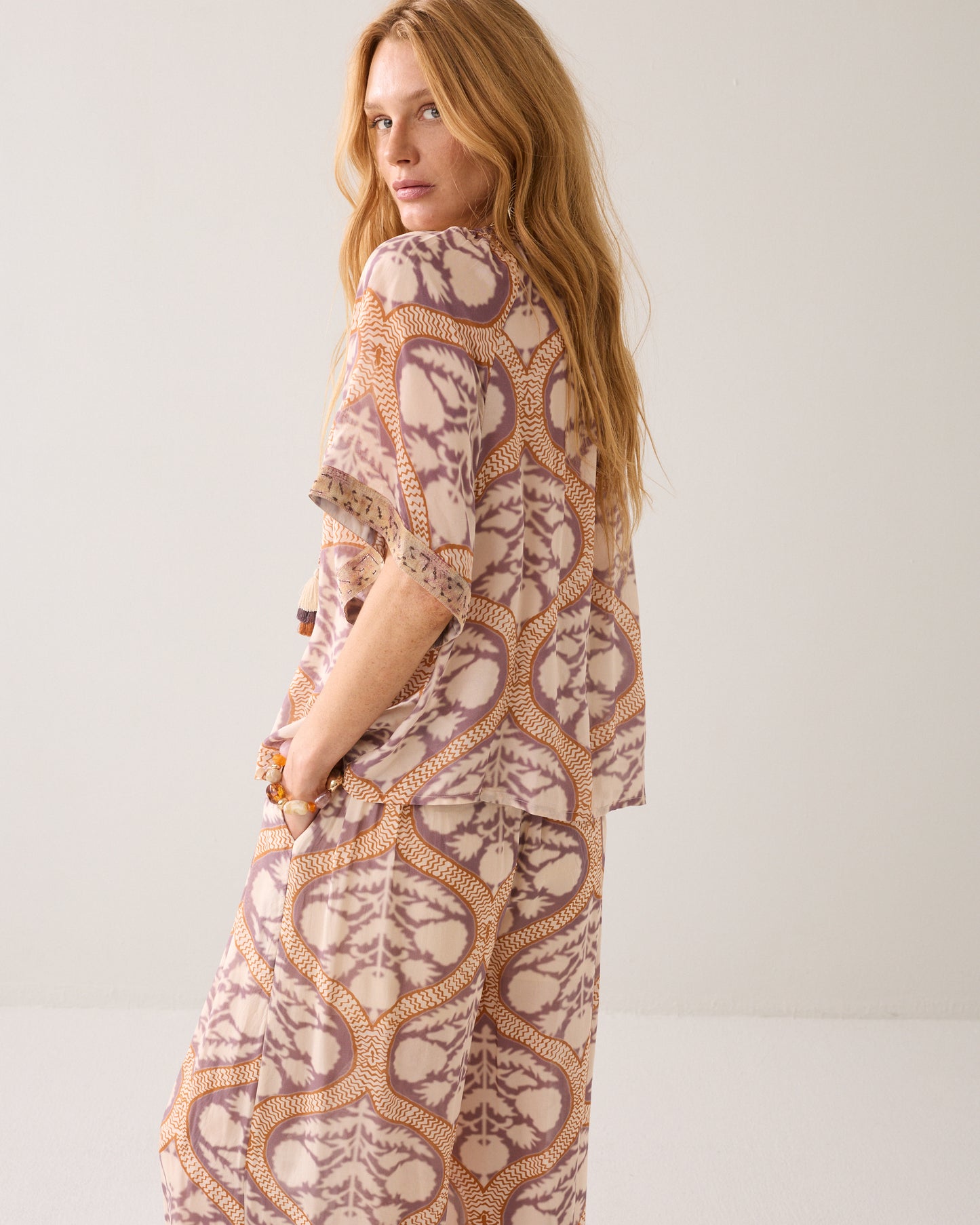 Summum Art Deco Print Top