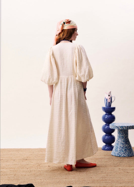 FRNCH Maxi cream dress