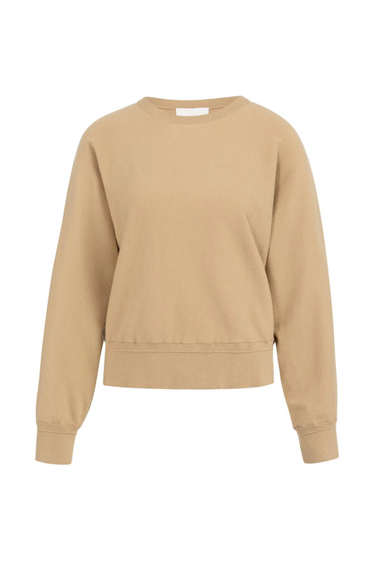 Batwing sweater with subtle seam details
