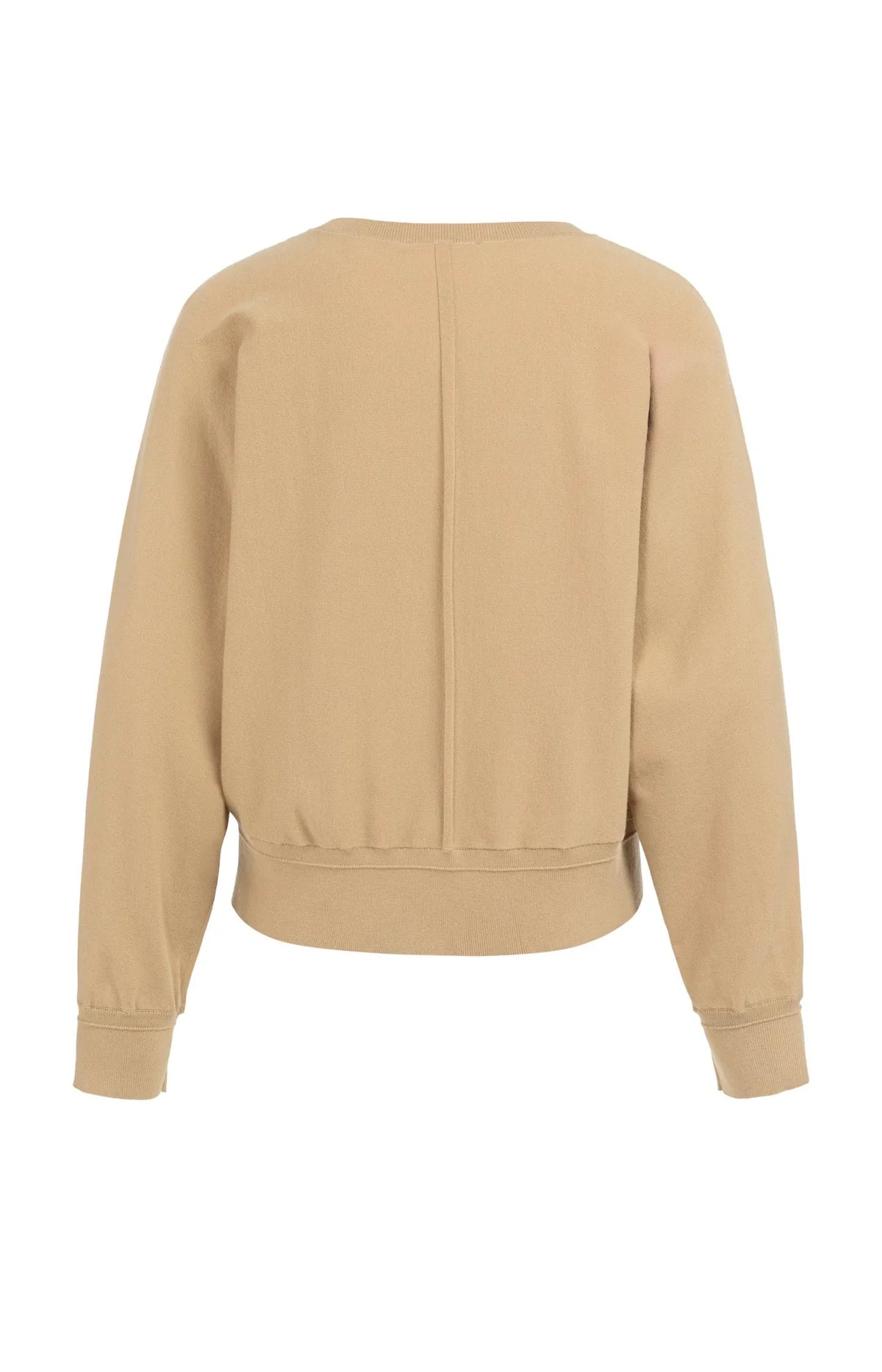 Batwing sweater with subtle seam details
