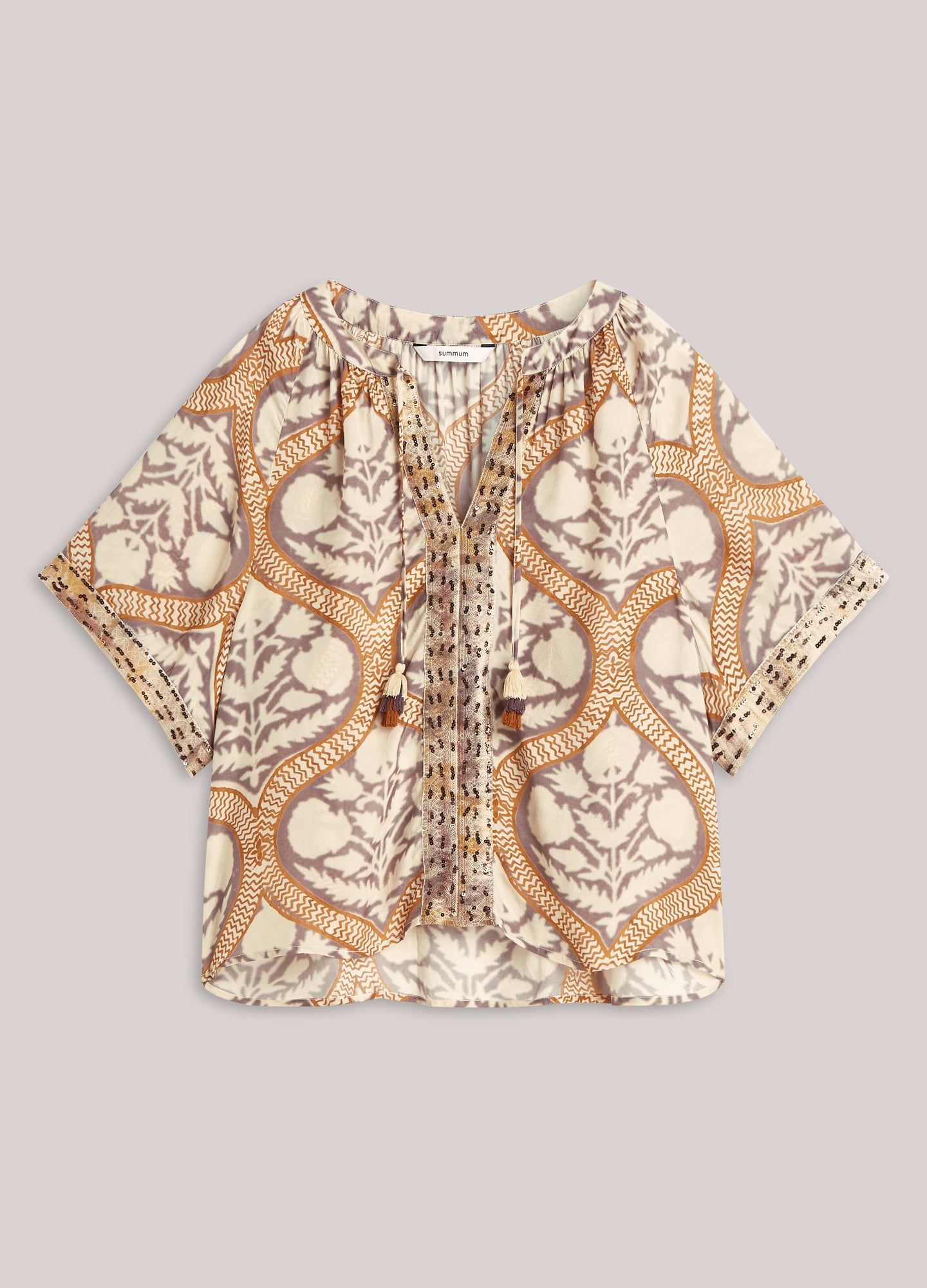 Summum Art Deco Print Top