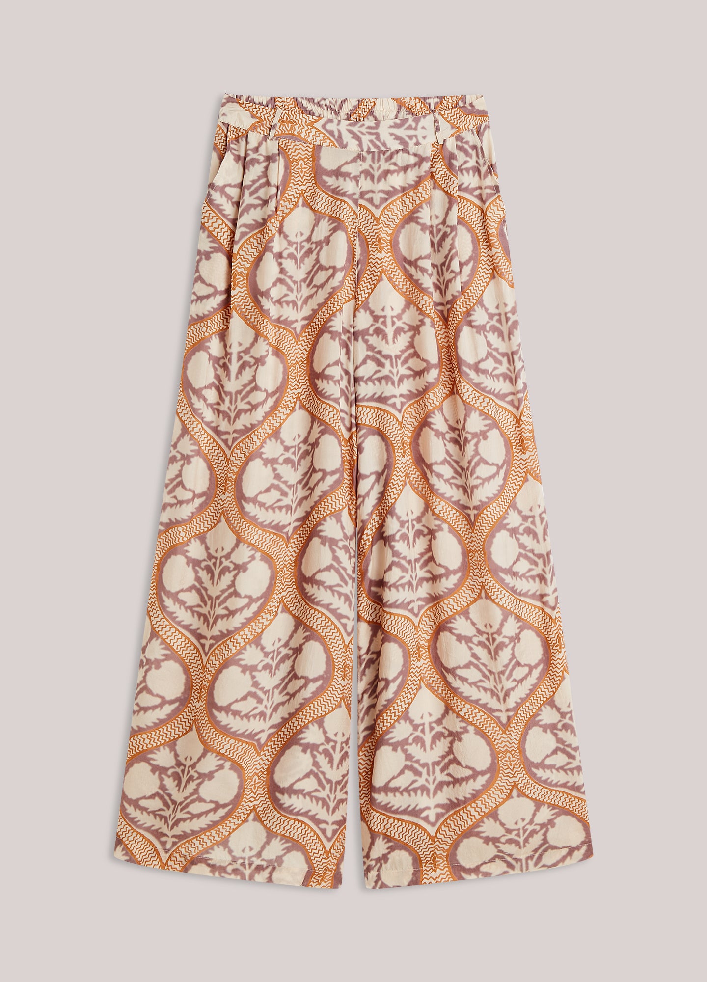 Summum Art Deco Print Trousers.