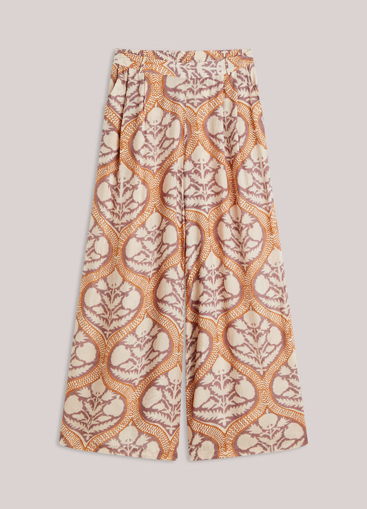 Summum Art Deco Print Trousers.