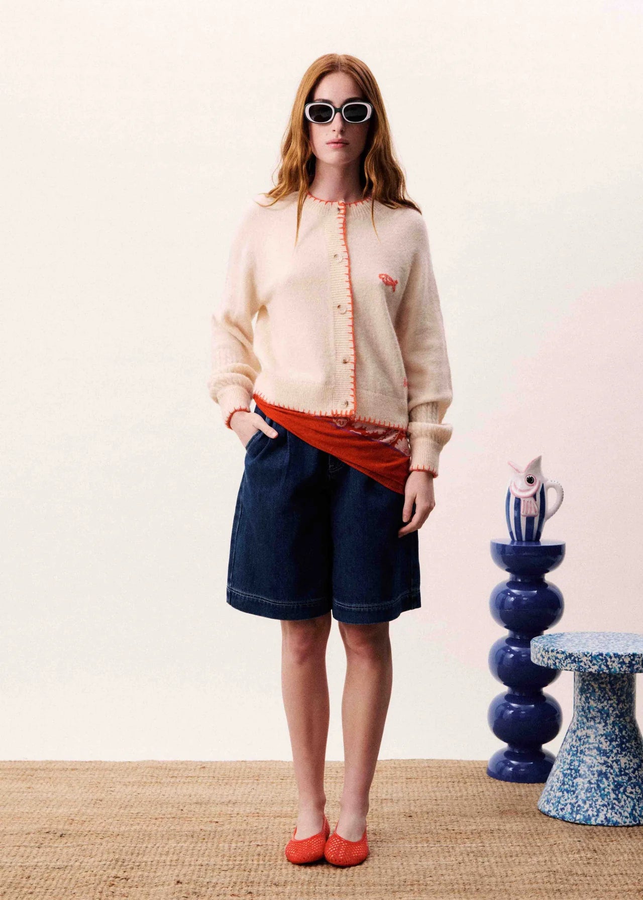 Cream cardigan