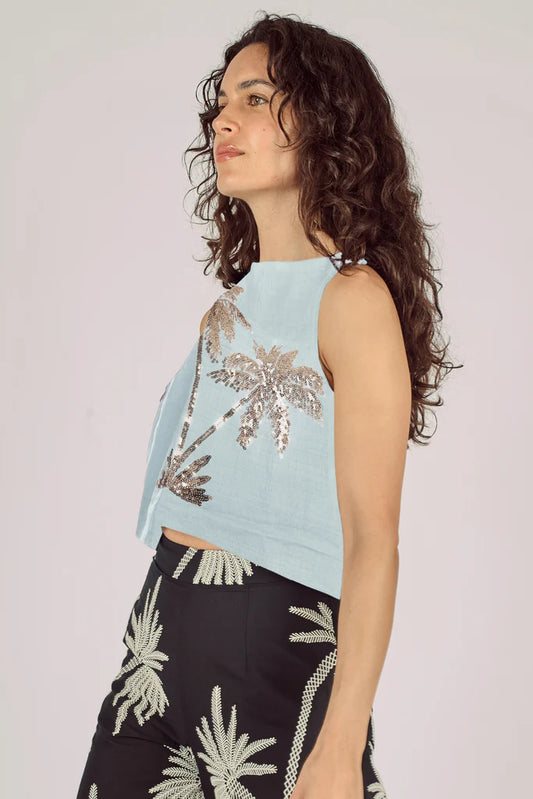 Evie blue top
