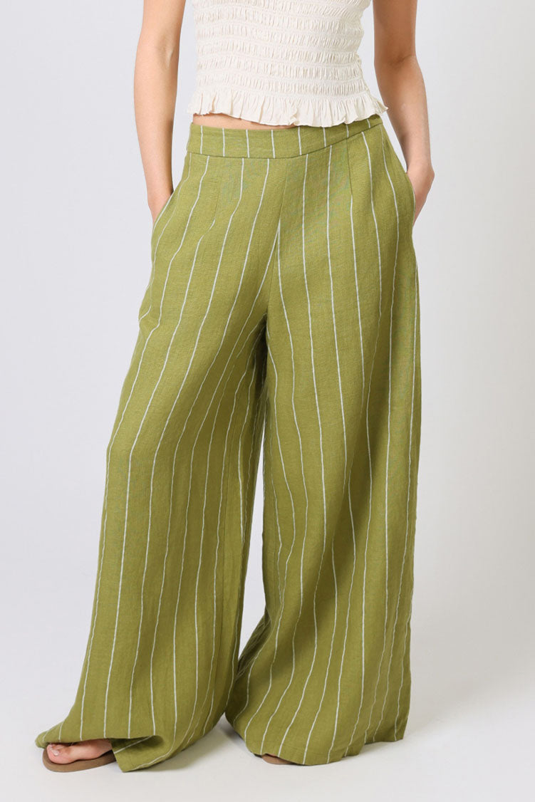 Green rene trousers