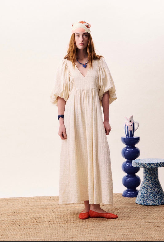 FRNCH Maxi cream dress